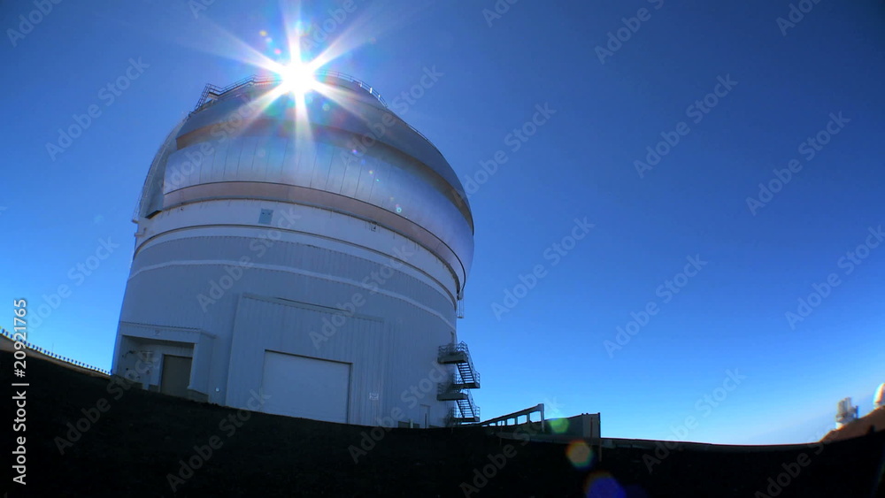 Astronomy Telescope in Elevated Position Astronomy Telescope in Elevated Position