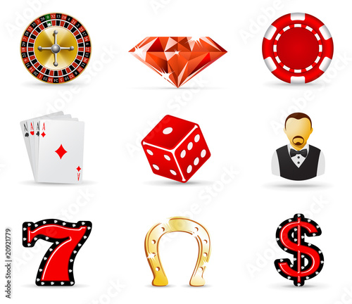 Gambling and casino icons