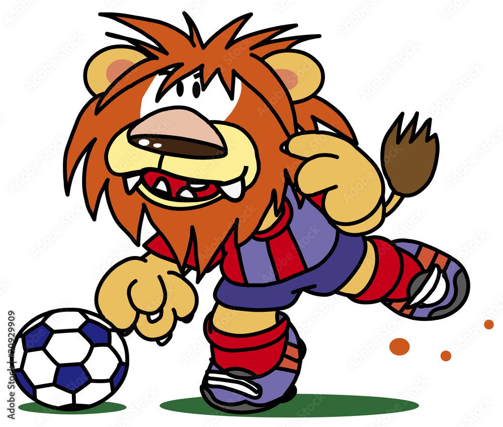 サッカー マスコットキャラクター Stock ベクター Adobe Stock