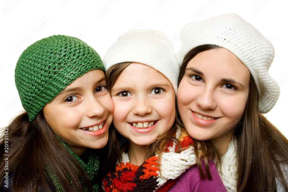 Three young girls Three young girls
