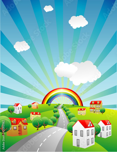 arcoiris al final del camino