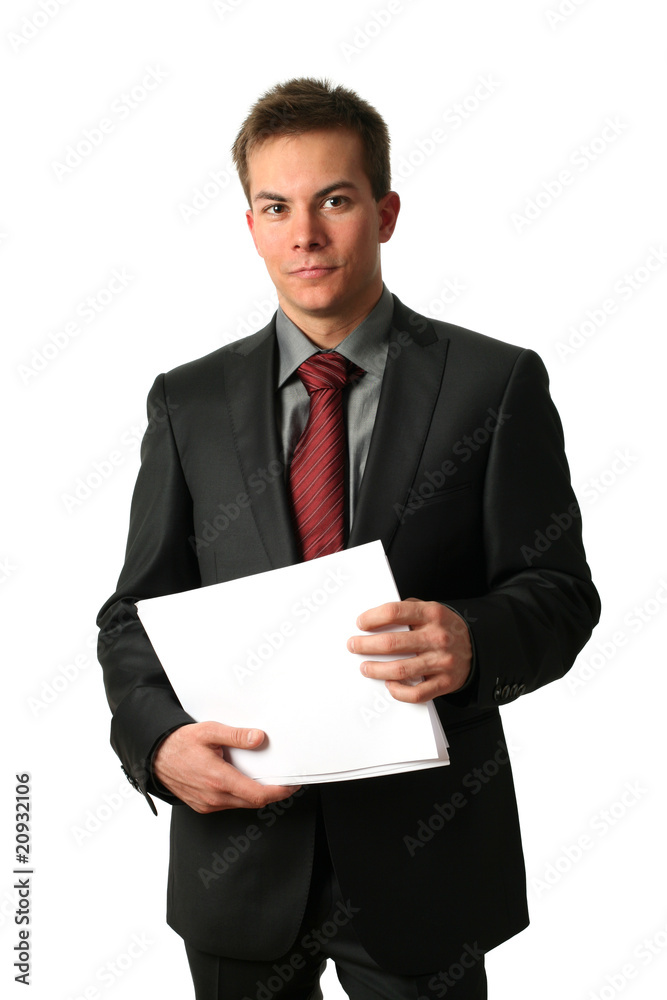 Young Businessmen with Documents