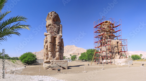 Valley of the Kings. Statue of the Pharaons photo