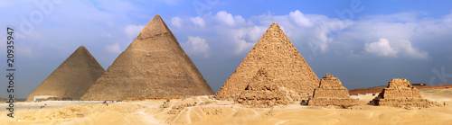 Great Pyramids, located in Giza. #20935947