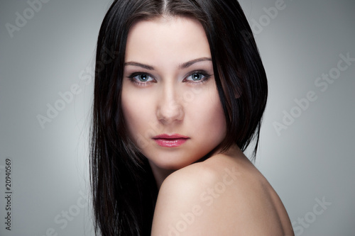 portrait of graceful young woman