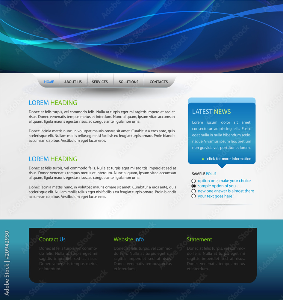 web design vector template web design vector template