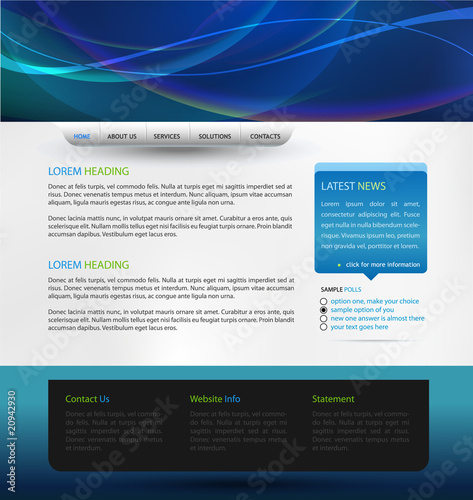 web design vector template