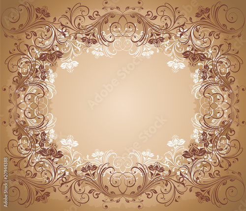 old floral frame