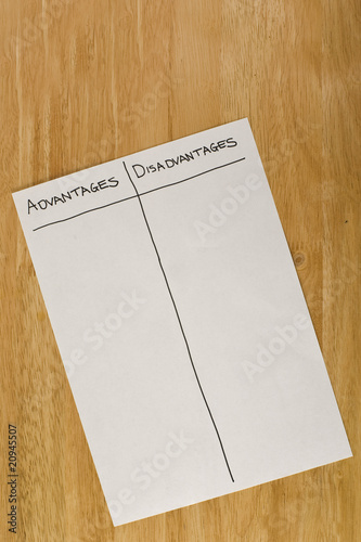 Advantages and Disadvantages