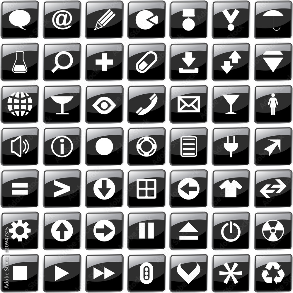 Vector collection of web buttons Vector collection of web buttons