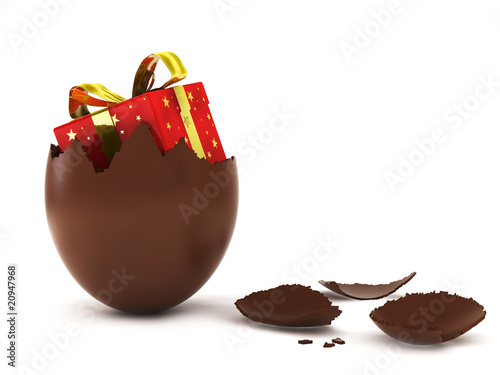 Easter egg with surprise