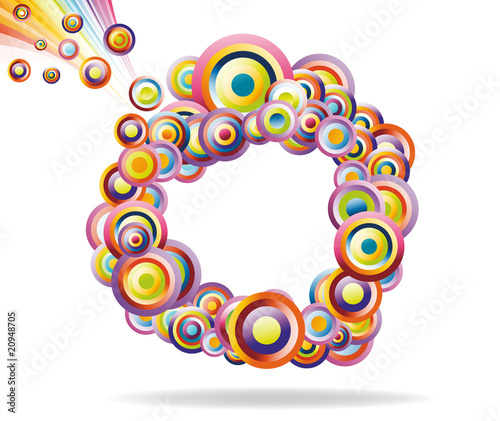 abstract rainbow pattern