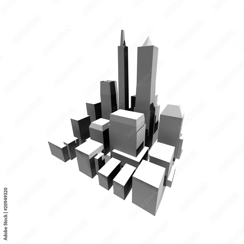 Fototapeta premium Abstract city.