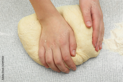 Kneading dough