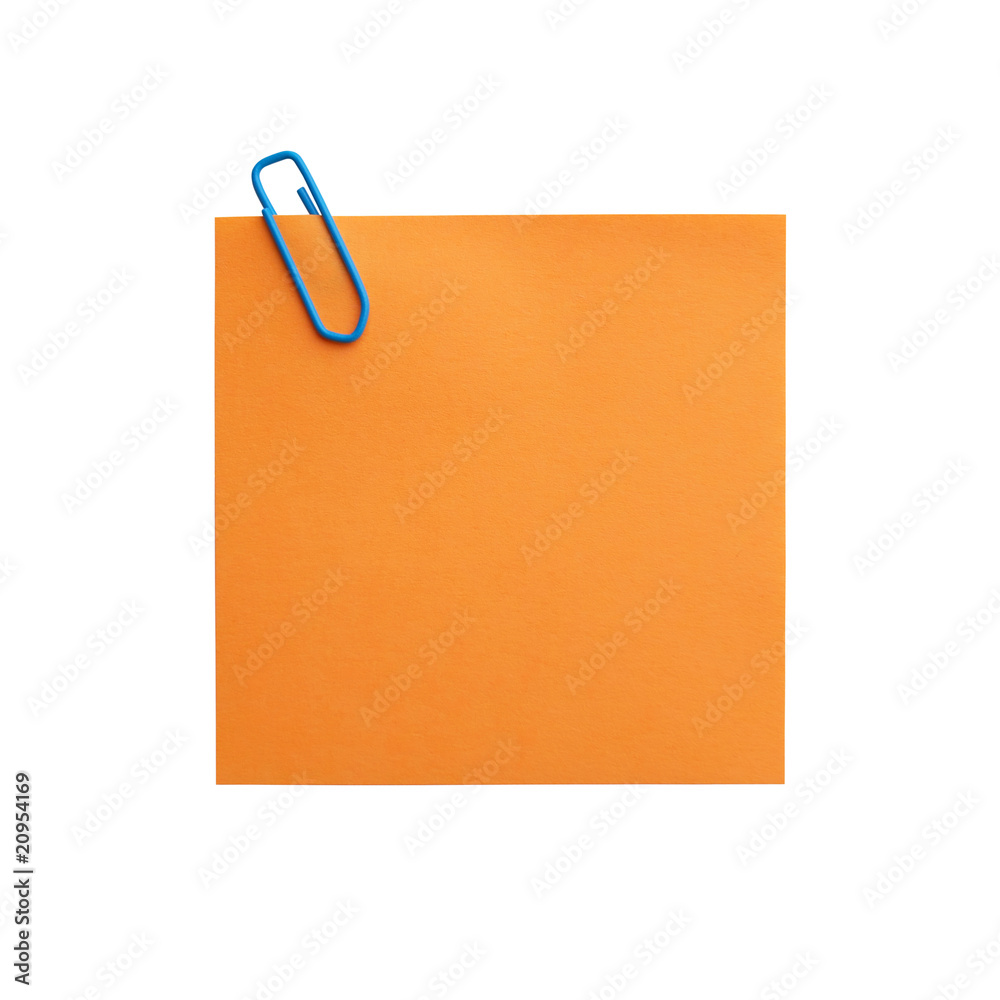 mémo orange trombone bleu mémo orange trombone bleu