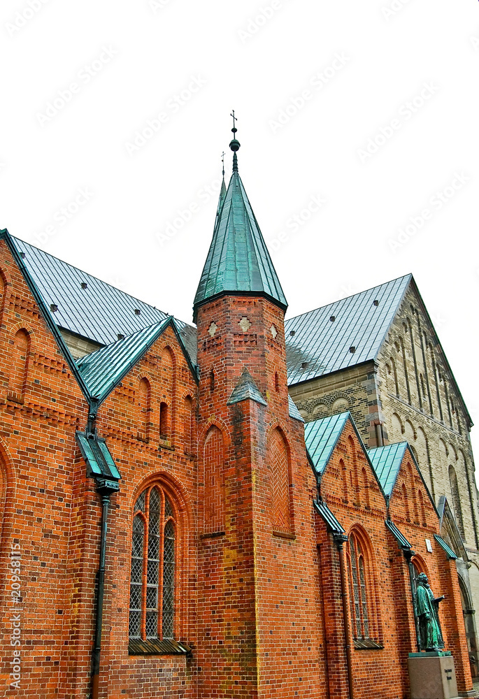 Fototapeta premium Eglise Riberhus à Ribe au Danemark