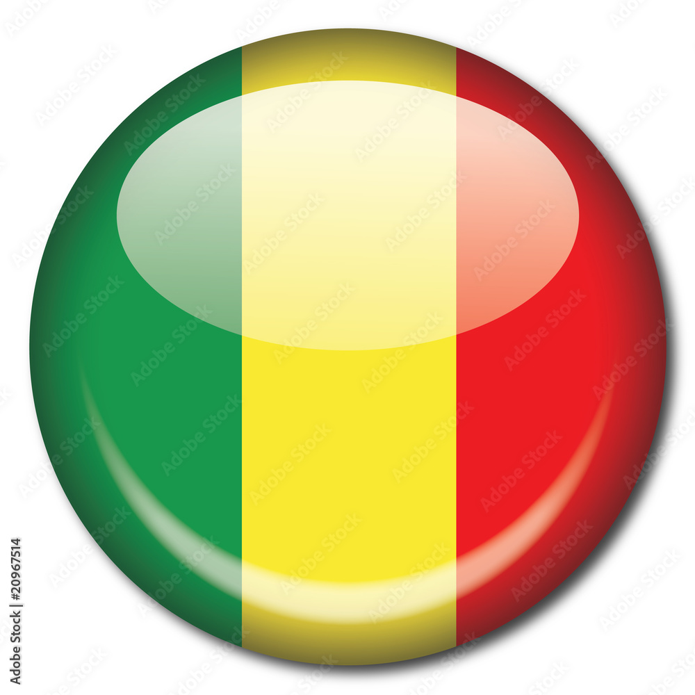 Fototapeta premium Chapa bandera Mali