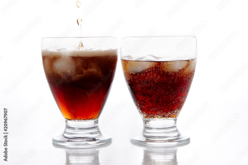 Two beverages Two beverages