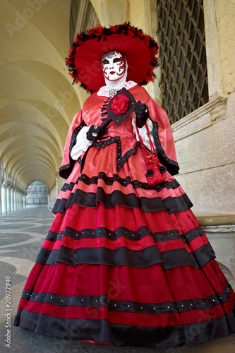Decorative carnival costume in Venice.