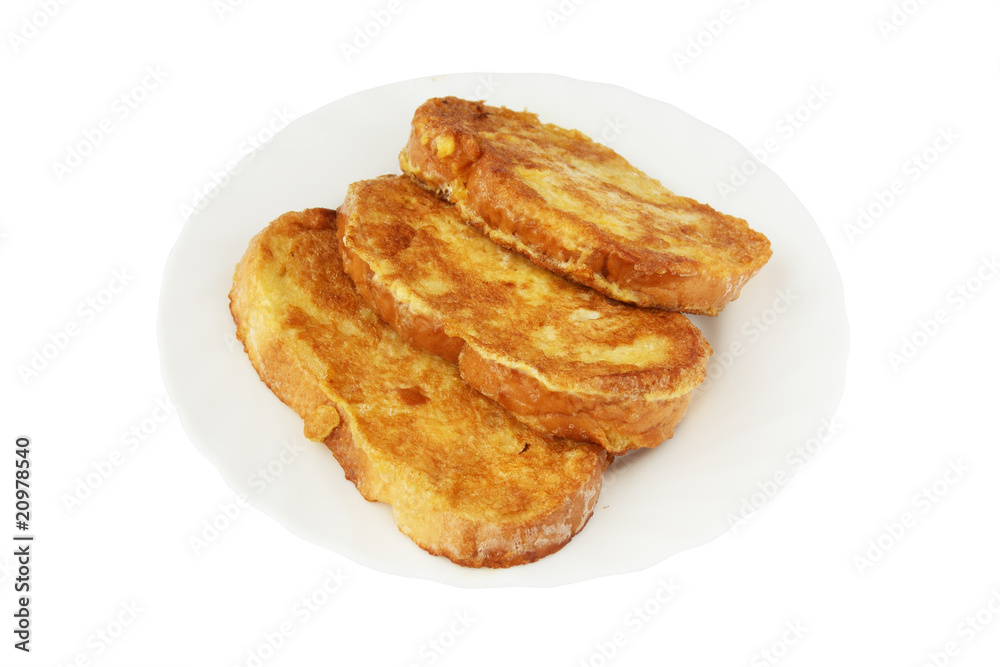 french toasts on plate