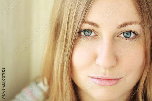 Portrait of young sad woman