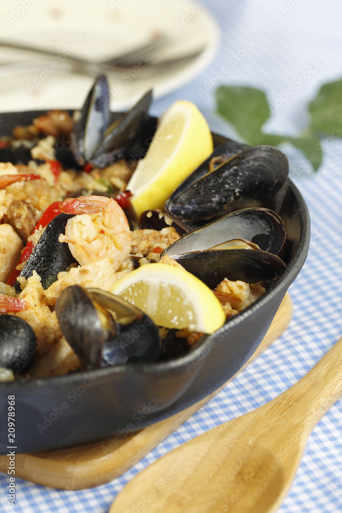 Spanish meal paella Spanish meal paella