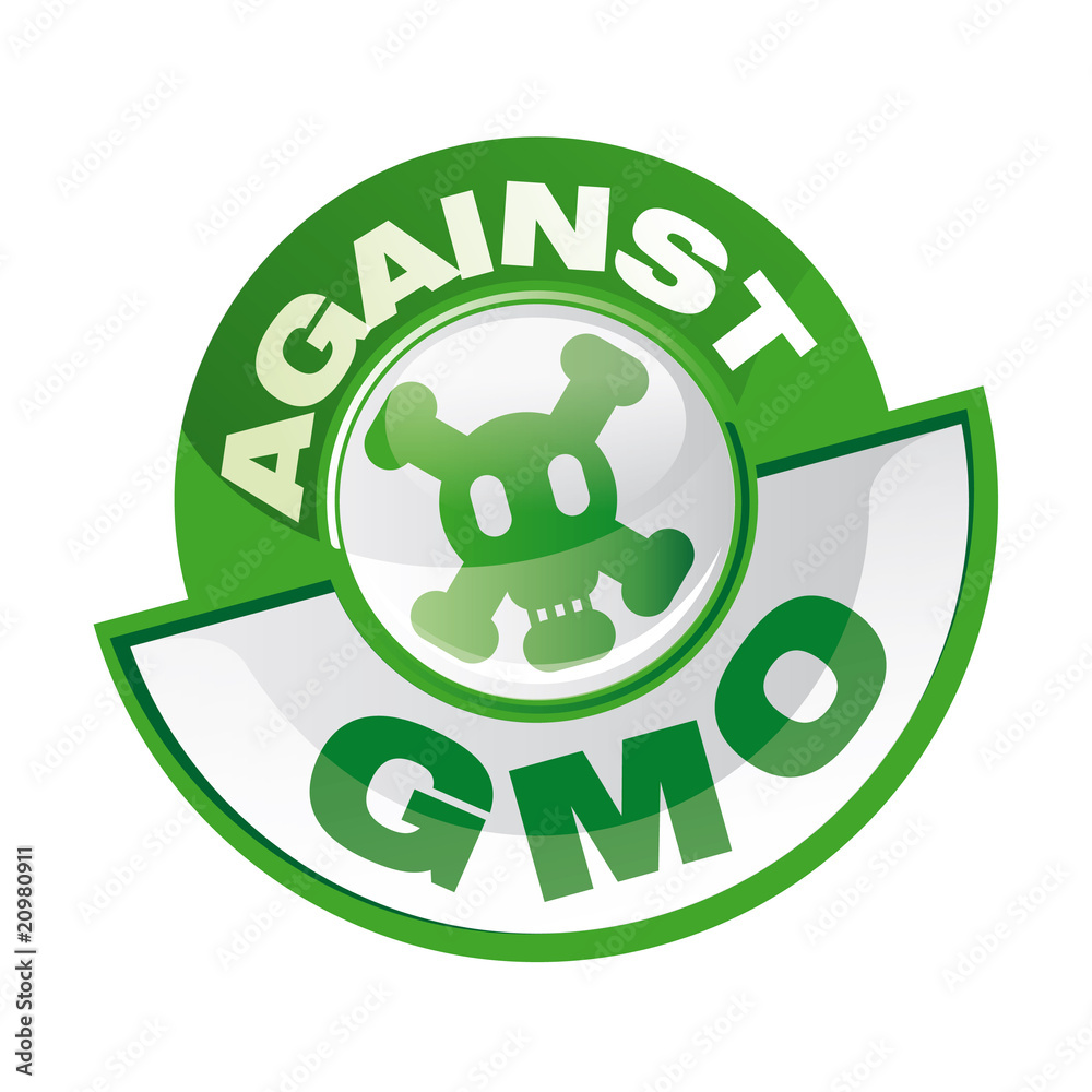icon / button against OGM icon / button against OGM