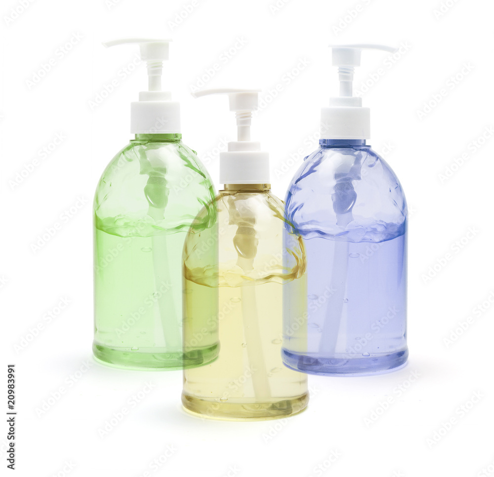 Bottles of Hair Gel Bottles of Hair Gel