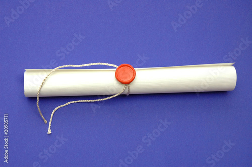 Sealed scroll document