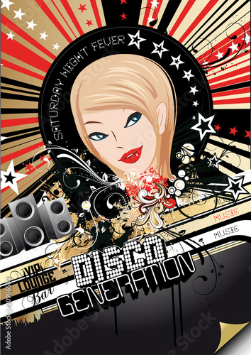 Partyflyer Vorlage Retro