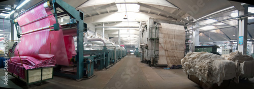 Fotografia textile industry panoramic
