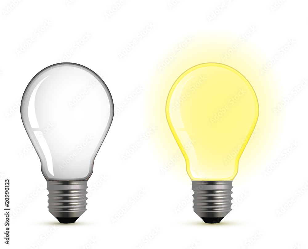 On/off light bulb On/off light bulb