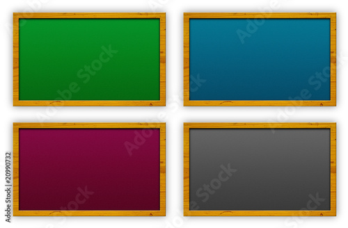 Blank Chalkboard or cork board