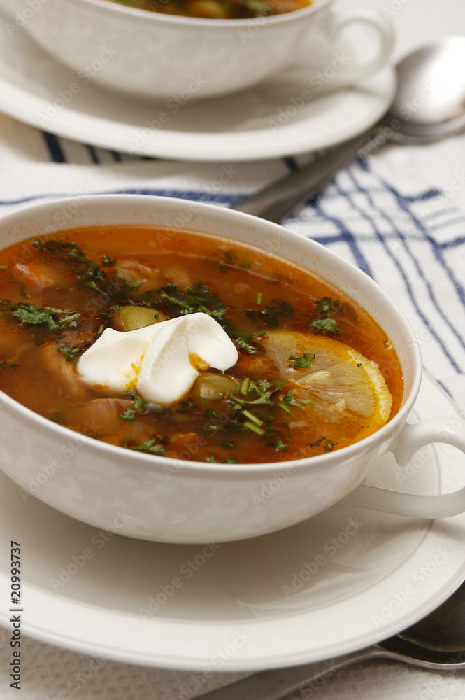 Tomato soup with olives Tomato soup with olives