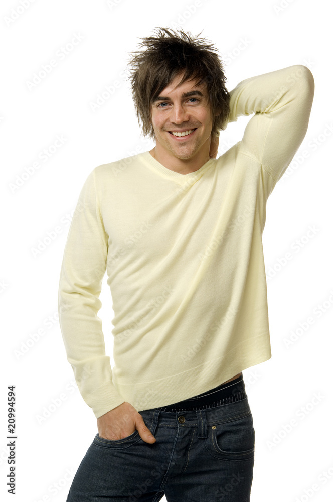 young man smart casual isolated on white background young man smart casual isolated on white background