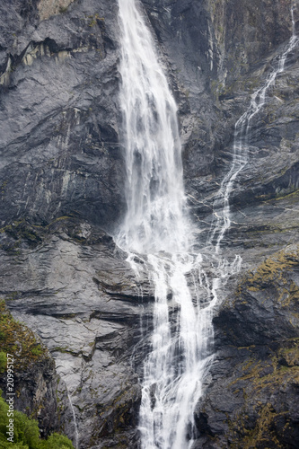 Waterfall flowing