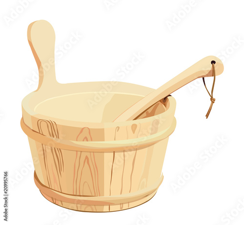 secchio per sauna