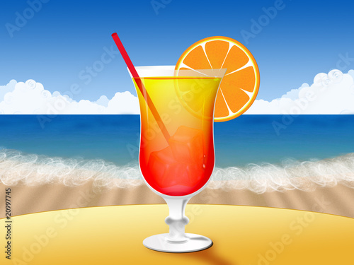 Cocktail à la plage