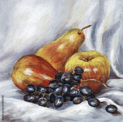 Apples, pears, grapes