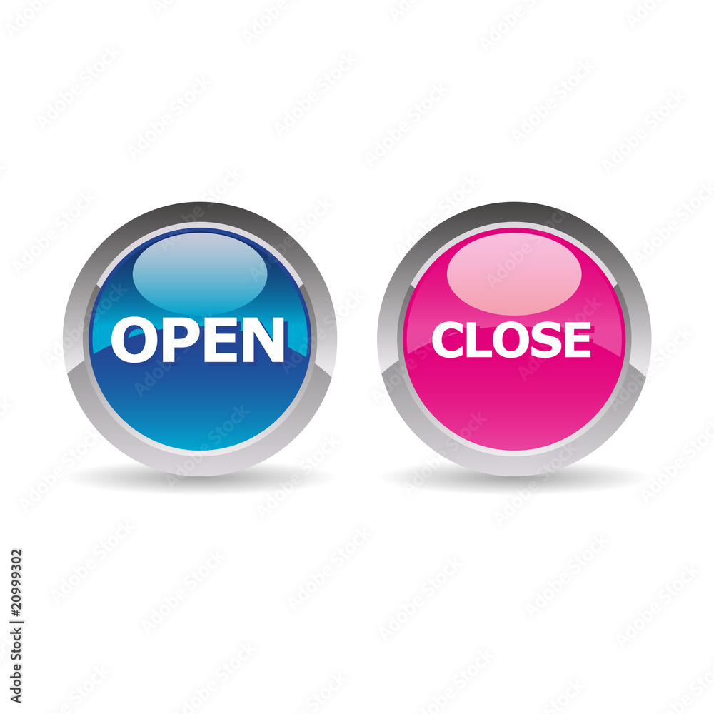 Icon open close - Picto ouvrir, fermé Icon open close - Picto ouvrir, fermé