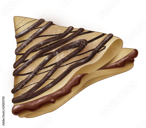 Crepe with chocolate