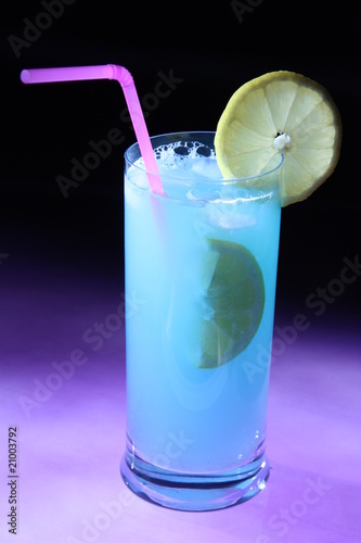 Cocktail with Blue Curacao II photo