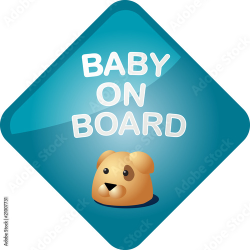 Baby on board dog