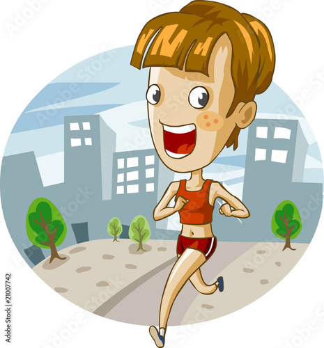 Jogging in the city