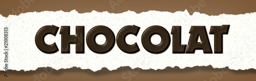texte chocolat