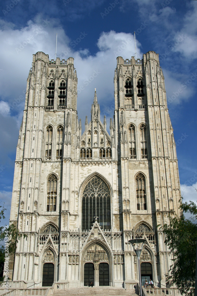 St. Michael and Gudula Cathedral.Brussels.Belgium