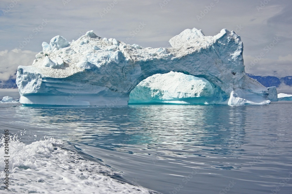 Ice mountain in Uummannaq Fjord, Greenland. Ice mountain in Uummannaq Fjord, Greenland.