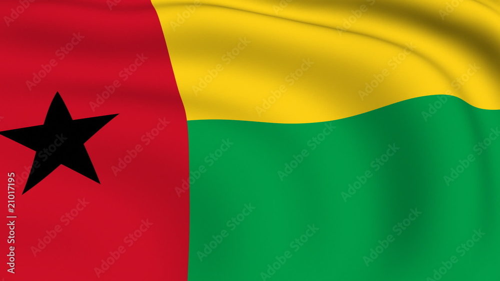 Flying Flag of GUINEA | LOOPED | Flying Flag of GUINEA | LOOPED |