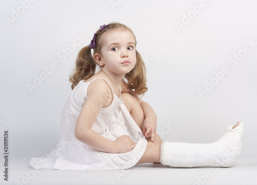 Injured girl