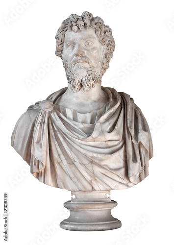 Fototapeta Starověké mramorová busta římského císaře Septimius Severus
